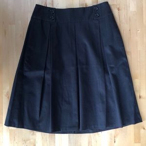 NWOT Black Pleated Skirt